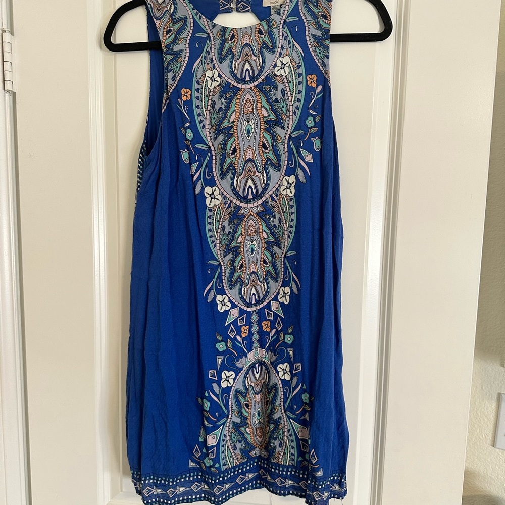 Ecote mini dress with open back